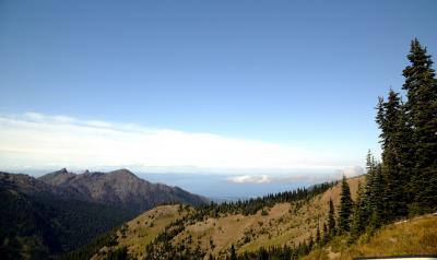 And a snow capped mountain.