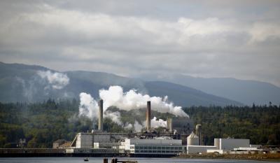 This is a paper mill outside of Port Townsend.