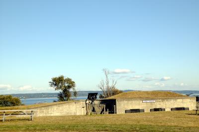 old fortifications at Fort Flagler