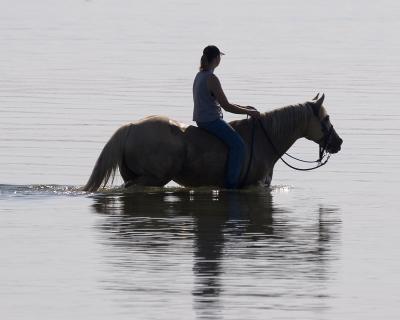 Cooling off in Lake Benbrook