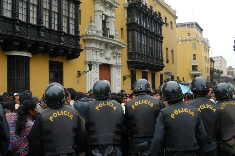 Protest behind City Hall