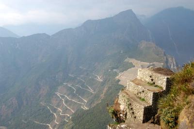 Huayna Picchu - steep terrace