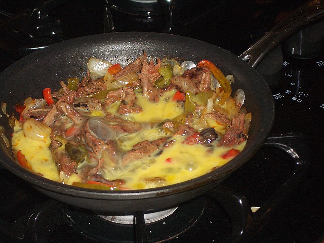 Making Machaca con Huevos