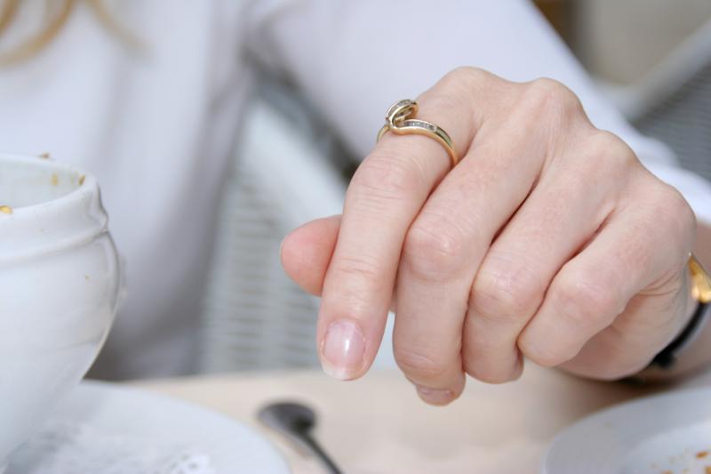 in a hand