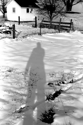 MY SHADOW IN THE SNOW