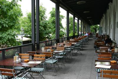 Restaurant in a Park