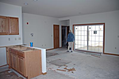 From Kitchen Toward Front And Garage Entry