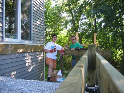 Making straight level beams is hard work!