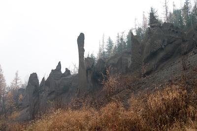 The stone forest, weather was terrible as you can see.