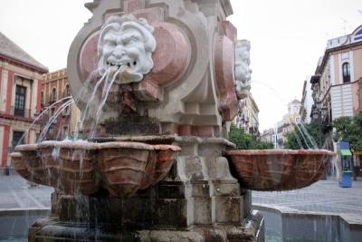 Fountain outside a cathedral