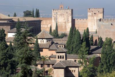 The Alcazabar part of Alhambra