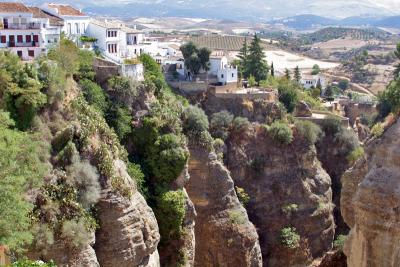 Ronda is split by a deep gorge or ravine