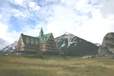 The Prince of Wales Lodge, Waterton Lakes, Canada.  We had a fifth floor room.  No elevator!
