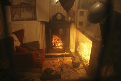 An Incendiary Bomb through the Ceiling