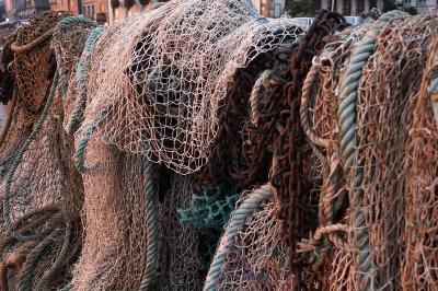 Fishing Nets at Sunrise