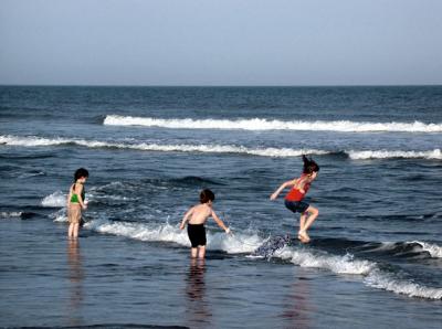 Children at the Beach, 2002