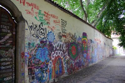 Lennon Wall Graffiti.