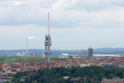 Television mast, from Petrin tower.