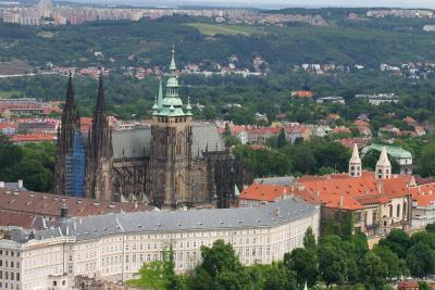 Prague Castle, from Petrin tower.