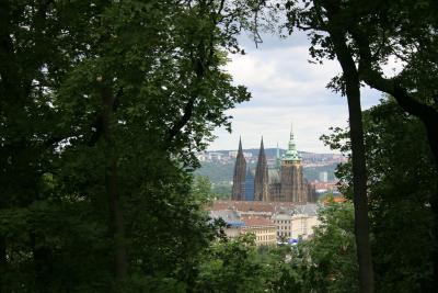 Prague castle, from Petrin.