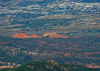 Garden of the Gods from Pikes Peak