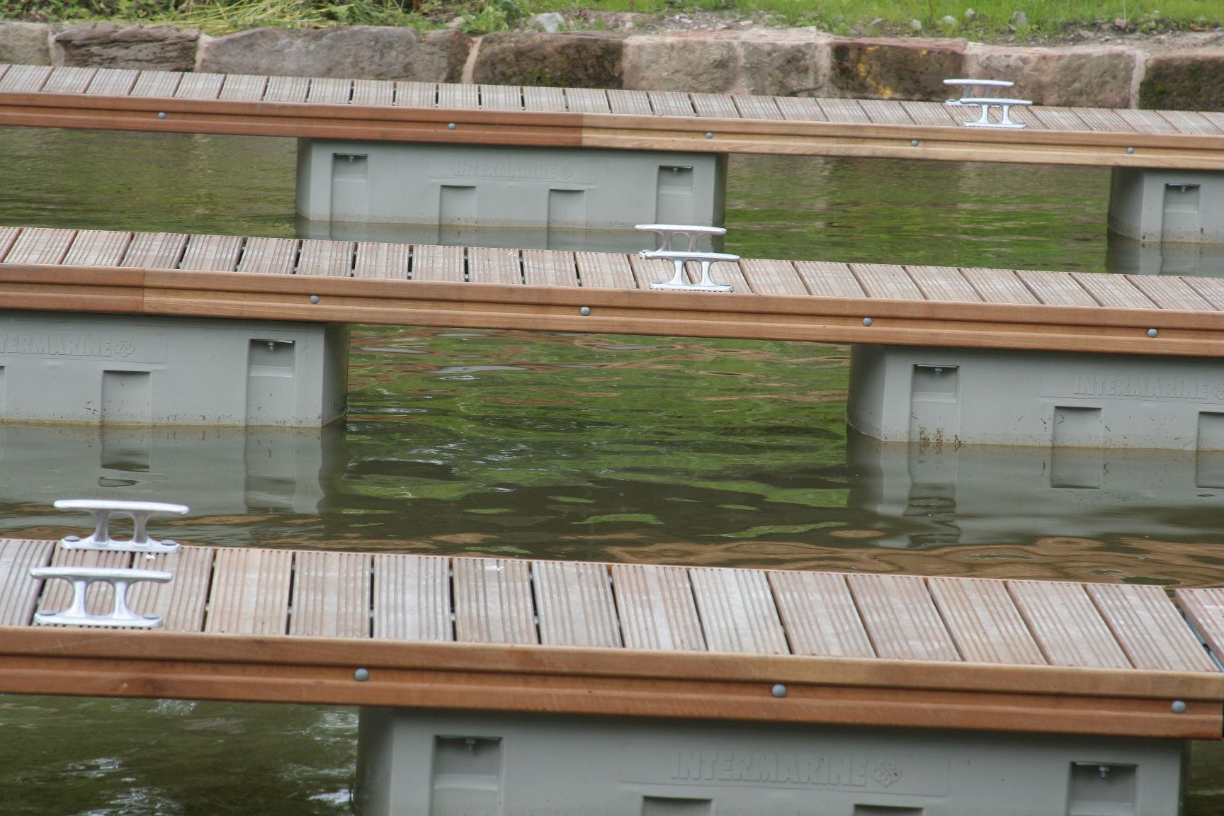 View of the pontoons