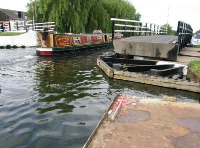 Swing bridge south of the rally site