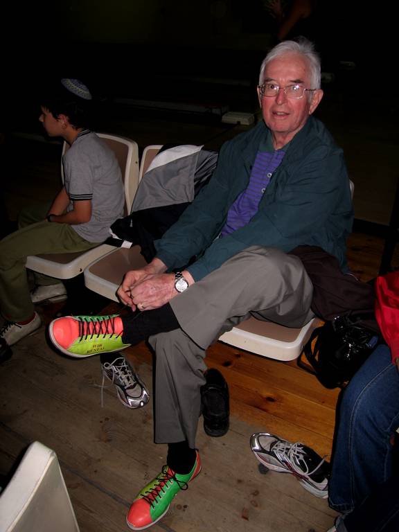 Lionel and his hip bowling shoes