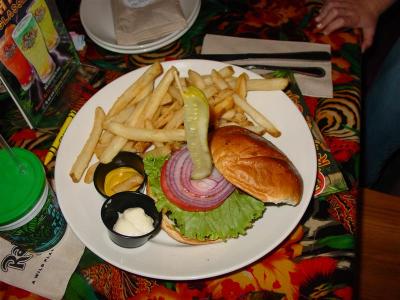 Rain Forest Hamburger (excellent)