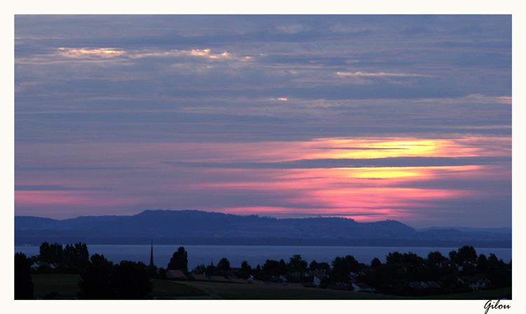 Lever de soleil depuis Bevaix