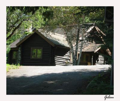 Chalet en bois rond au Qubec