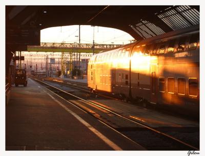 Gare de Zurich.