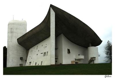Eglise de Ronchamp, architecte Le Corbusier.