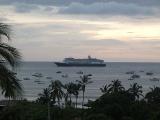 cruise ship in port of San Juan del Sur