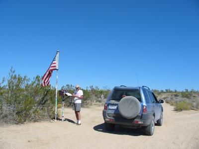 At the Mojave Road mailbox