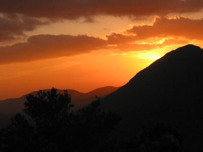 sunset at Jabal Akhdar
