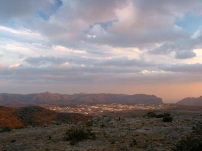 sunset at Jabal Akhdar