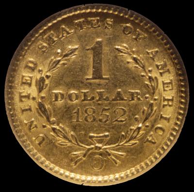 1852-O Type OneGold DollarNGC XF 45