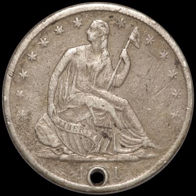 1861-s Seated Half Dollar