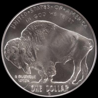 2001-d Silver Buffalo DollarPCGS MS 69