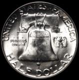 1956 Franklin Half Dollar PCGS MS 64 FBL rev