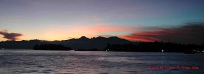 during sunset