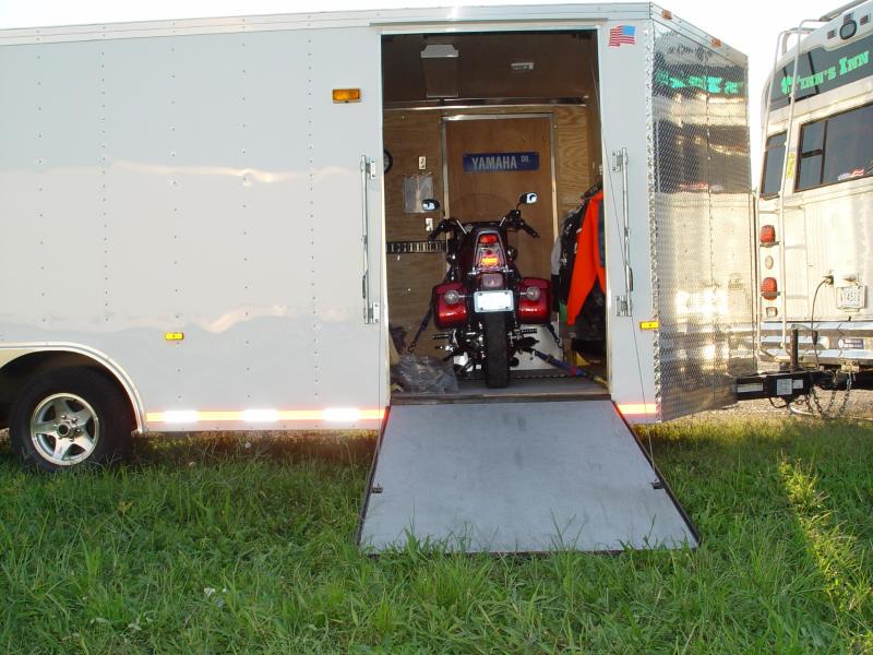 I CAN JUST RIDE THE BIKE IN AND OUT THE RIGHT SIDE WITHOUT UNLOADING THE CAR