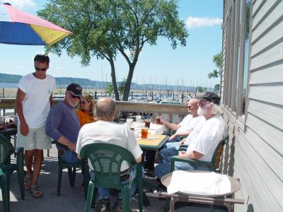 AN ENJOYABLE LUNCH NEXT TO THE RIVER WAS ENJOYED BY ALL OF US
