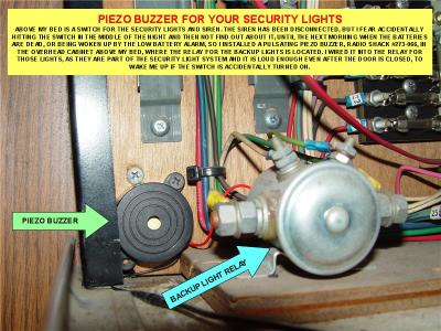 PIEZO BUZZER FOR SECURITY LIGHT SWITCH
