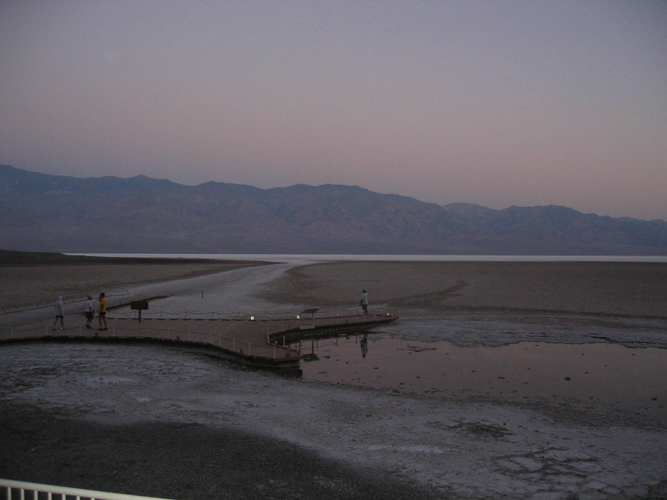 Badwater basin 282 feet below sea level