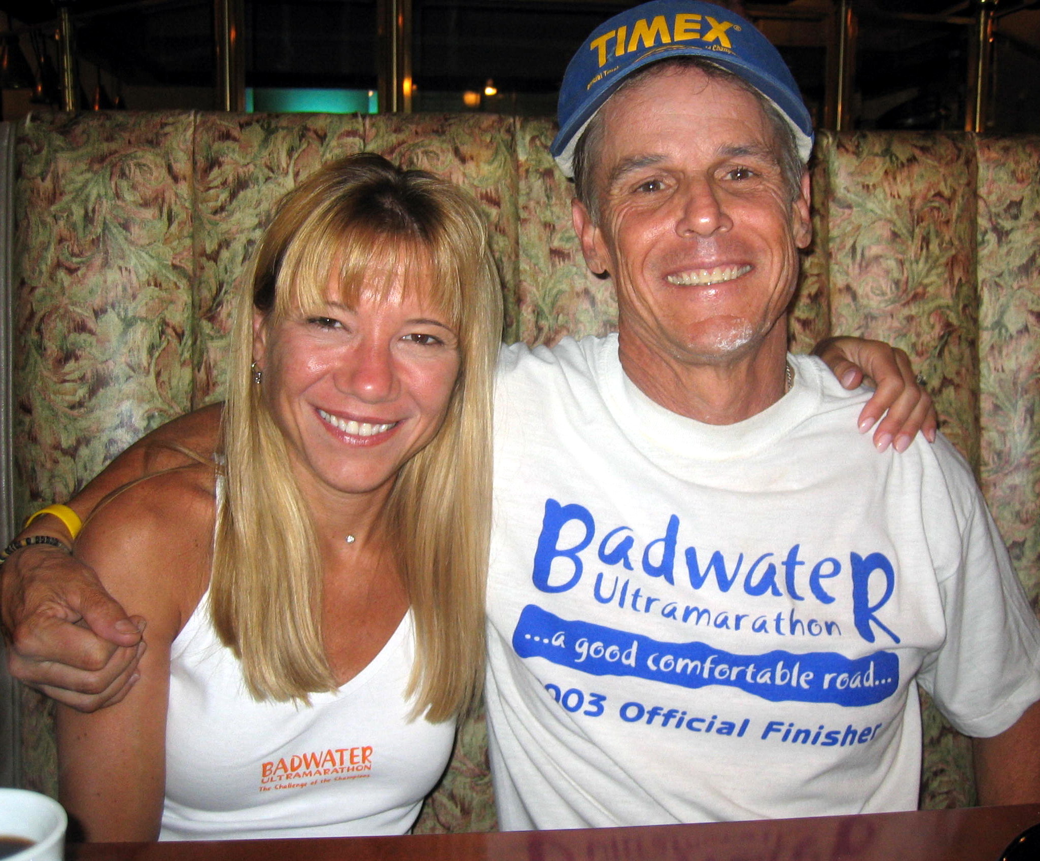 Lisa & Chris Frost leaped-frogged each other several times during the 2004 race.