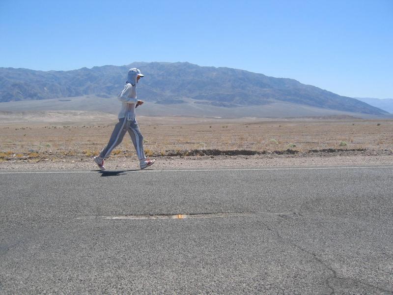 Hes a most graceful runner on trails AND the roads!