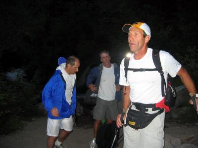 We leave the Portal Road to head up the mountain at 5:30 am Thursday.