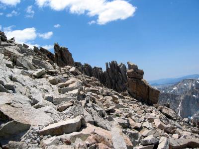 The rocks get larger and larger as we near the summit